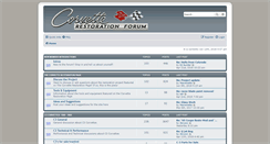Desktop Screenshot of forum.corvette-restoration.com